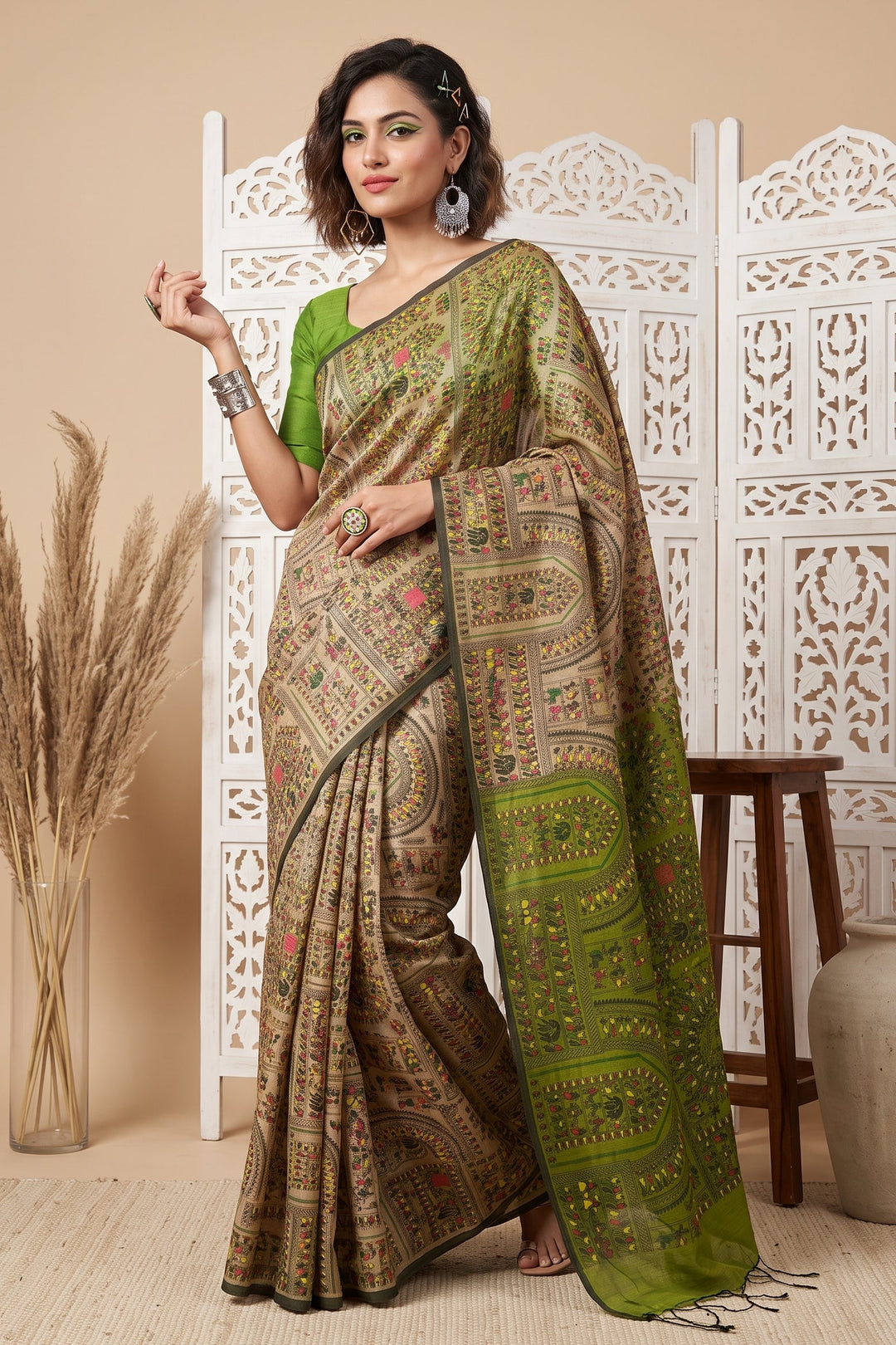Melody of Colors Cotton Silk Saree