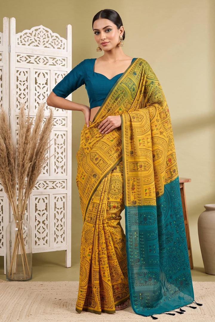 Melody of Colors Cotton Silk Saree