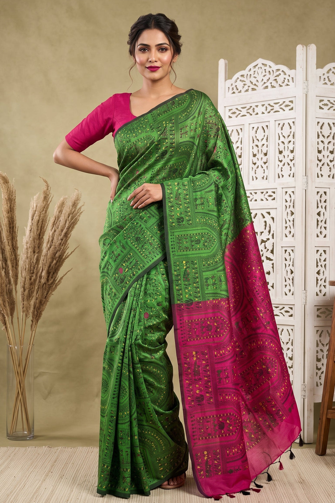 Melody of Colors Cotton Silk Saree