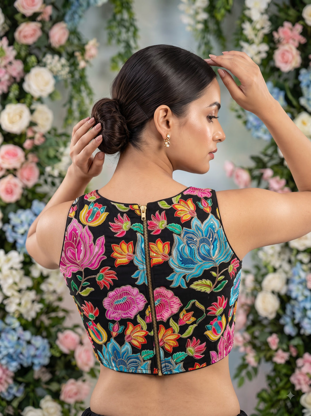 Gardenia Royale Crepe Silk Blouse