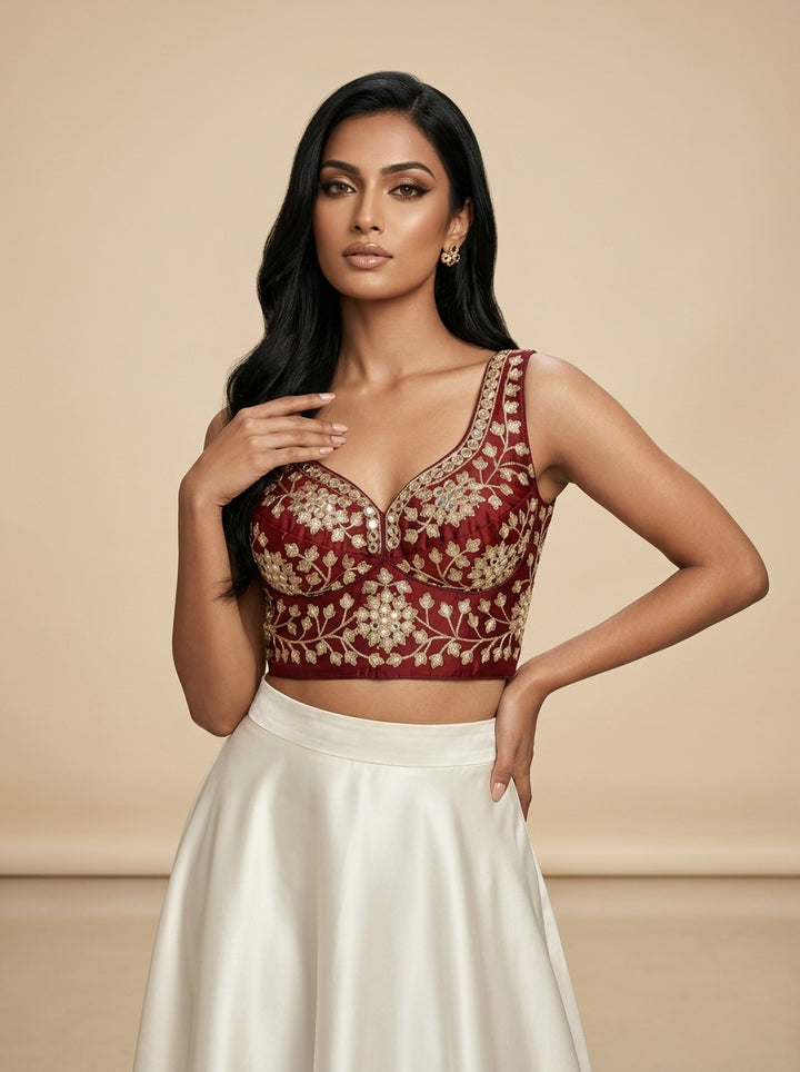 Stardust Royale Rangoli Silk Designer Blouse