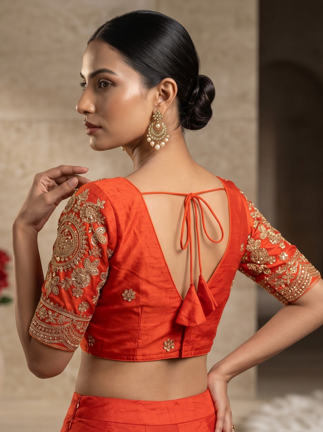 Queen Of The Evening  -Fendy Silk Blouse