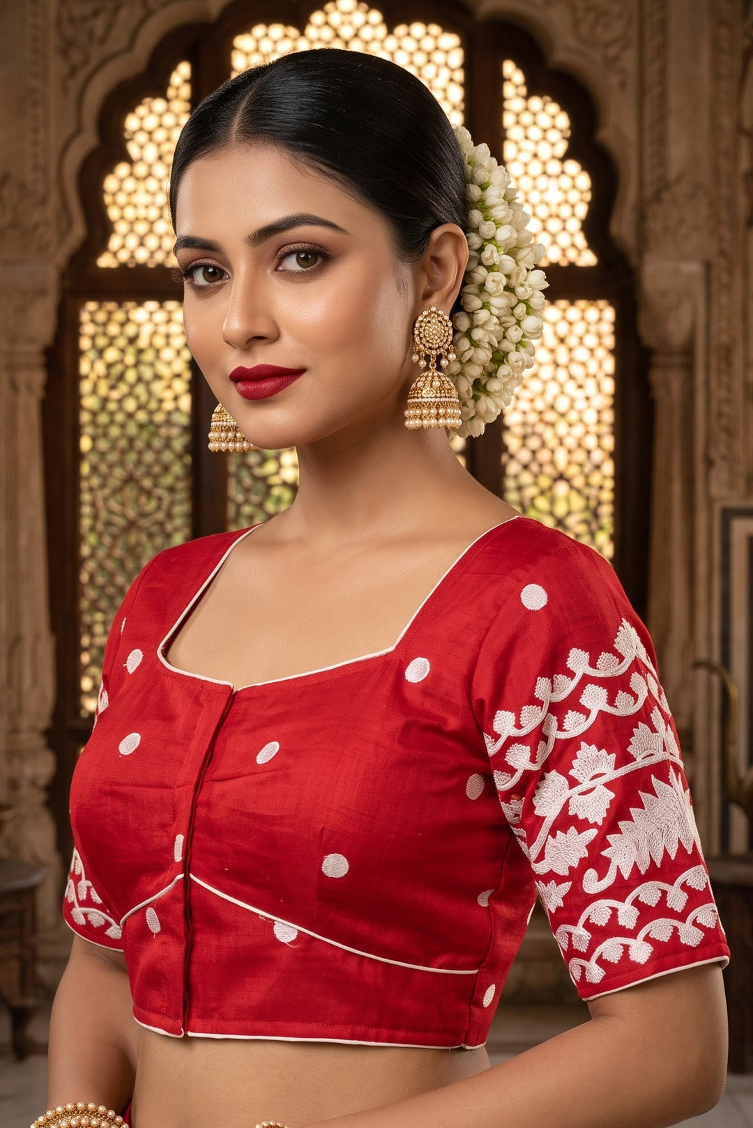 A Love Affair- Designer Vichitra Silk Blouse