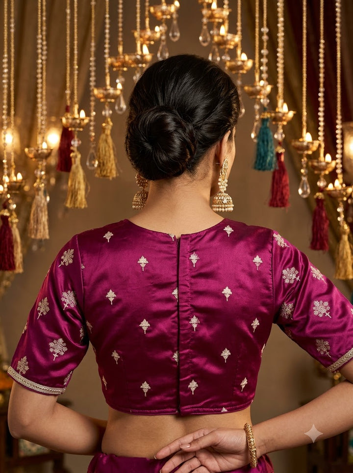 Sunehri Adaa Mashru Banarasi Silk Blouse