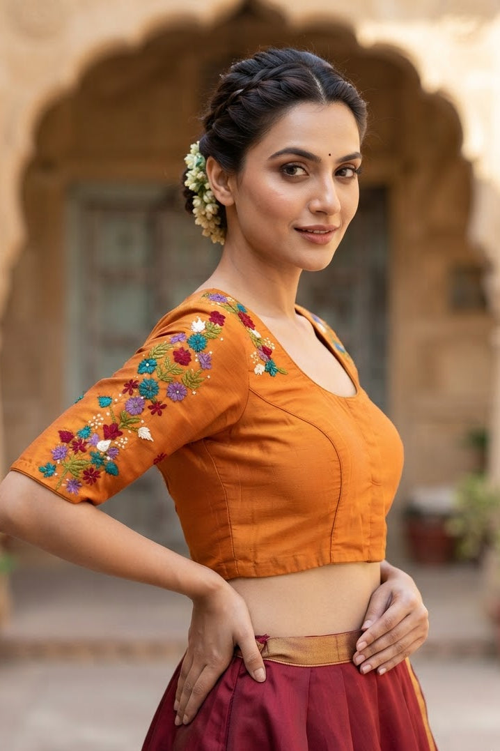 Forever Enchanted – Handstitched Designer Blouse