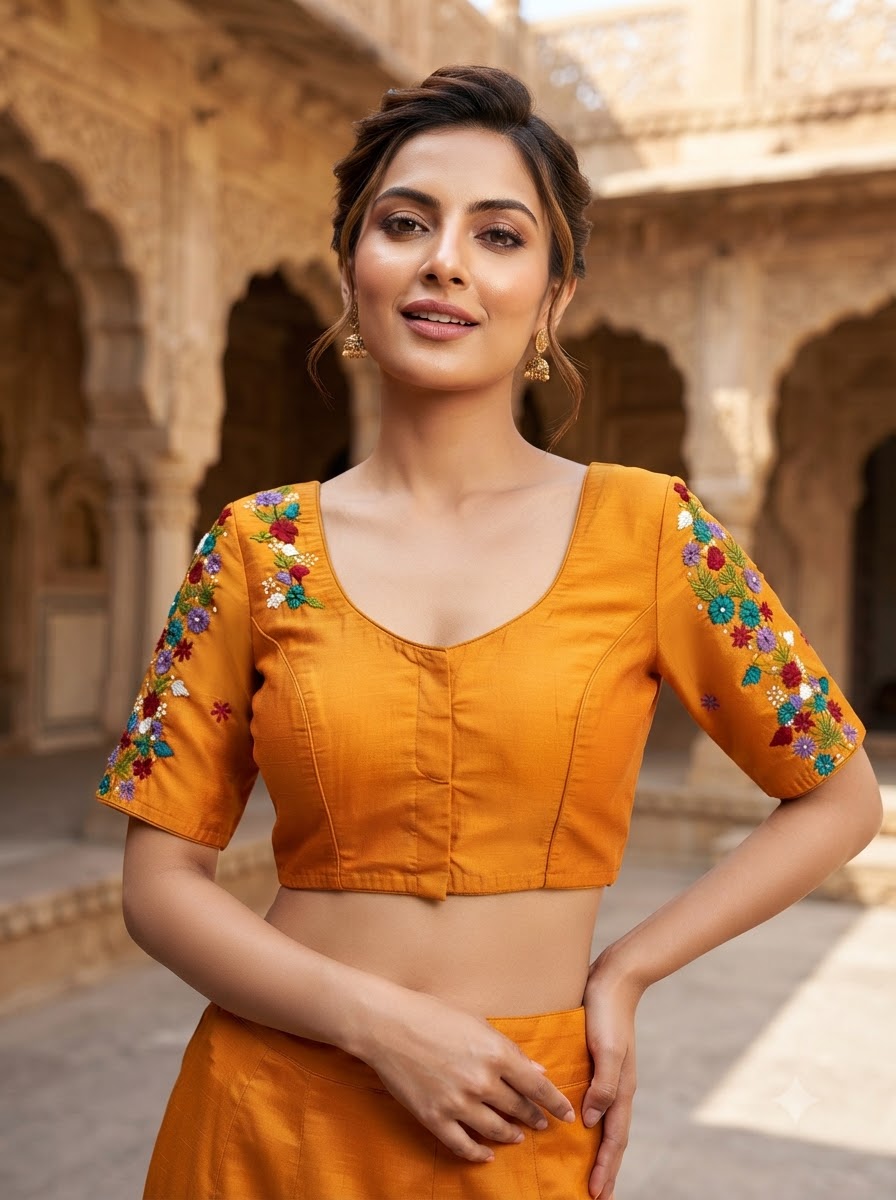 Forever Enchanted – Handstitched Designer Blouse