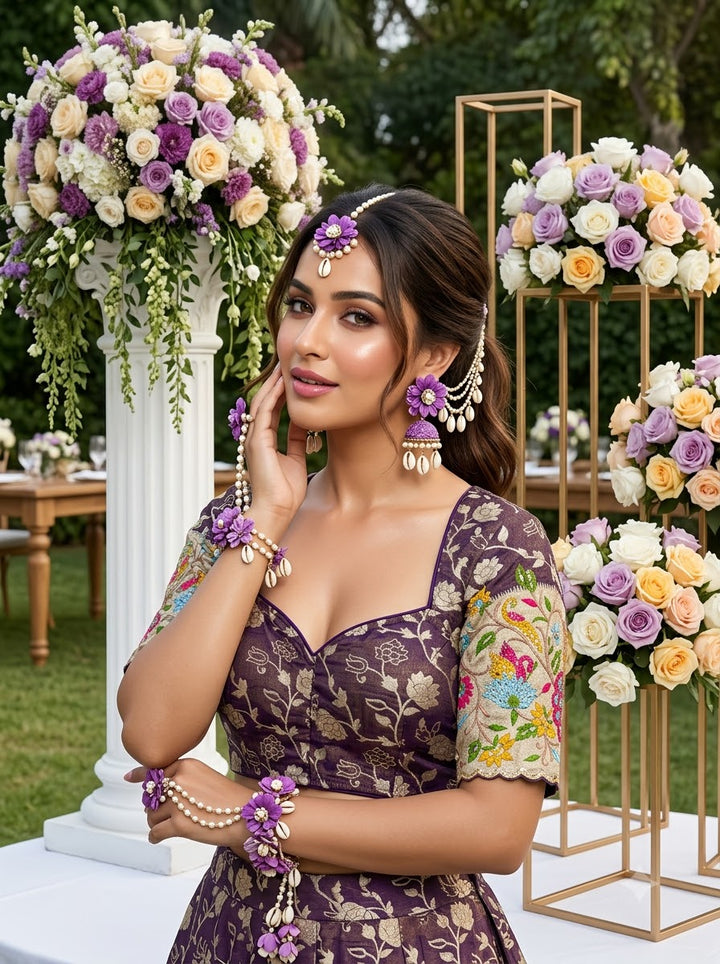 Language of Flowers – Designer Tissue Jacquard Blouse
