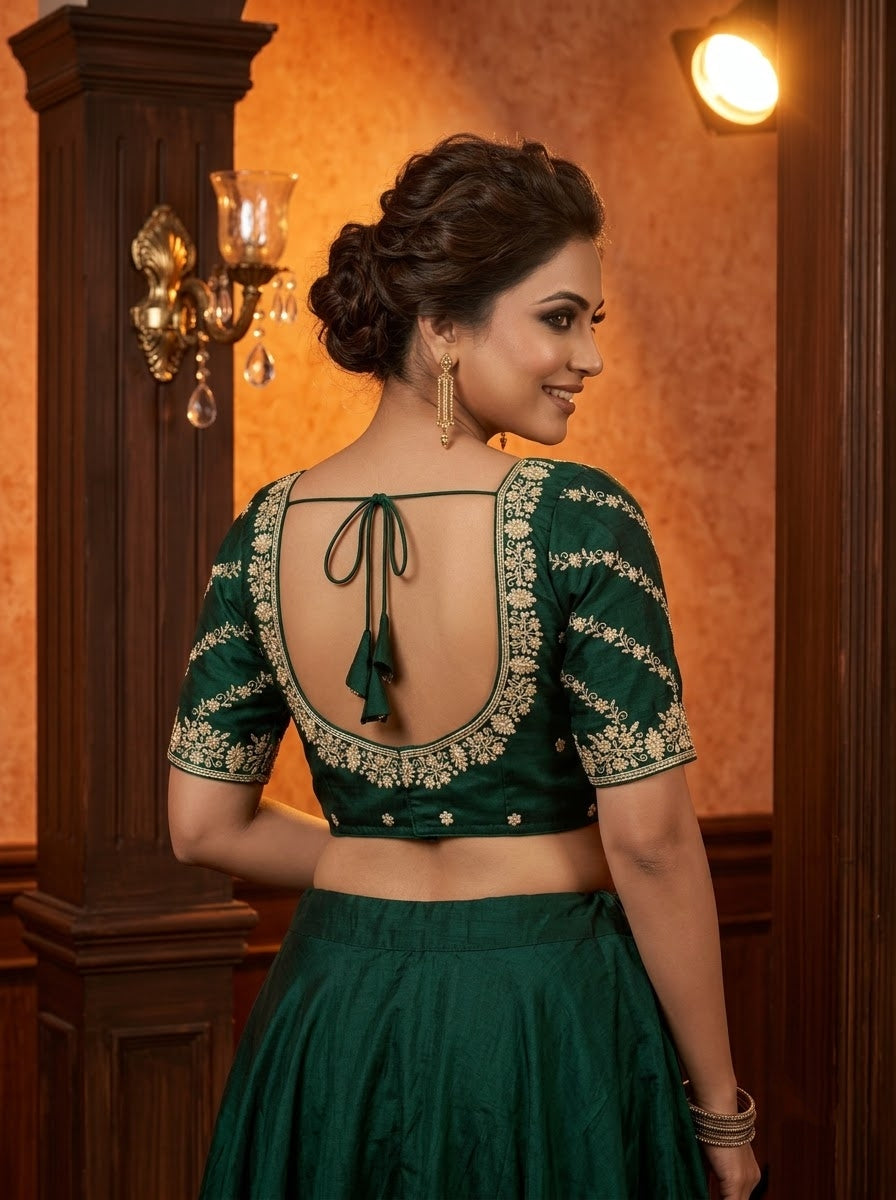 Fashion Fever Vichitra Silk Blouse