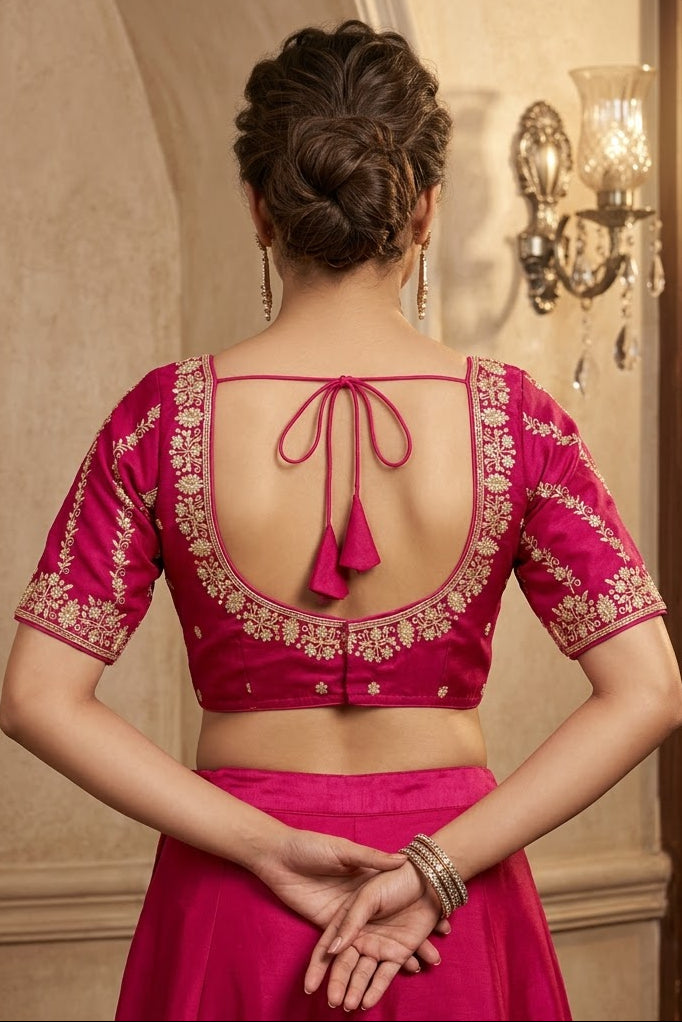 Fashion Fever Vichitra Silk Blouse