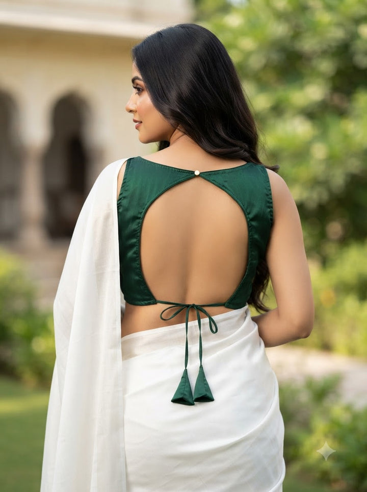 Peony Charm Designer Fancy Silk  Blouse