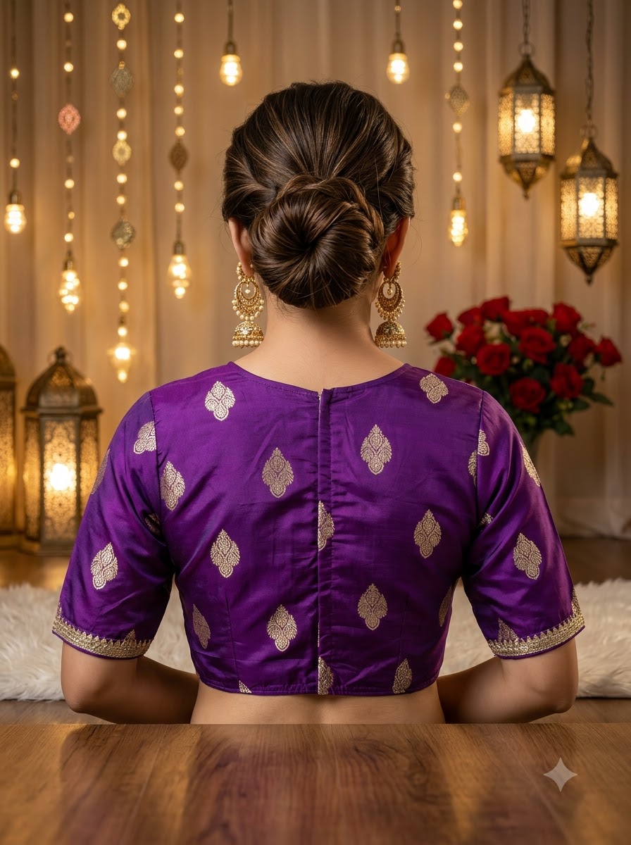 Sunehri Adaa Mashru Banarasi Silk Blouse