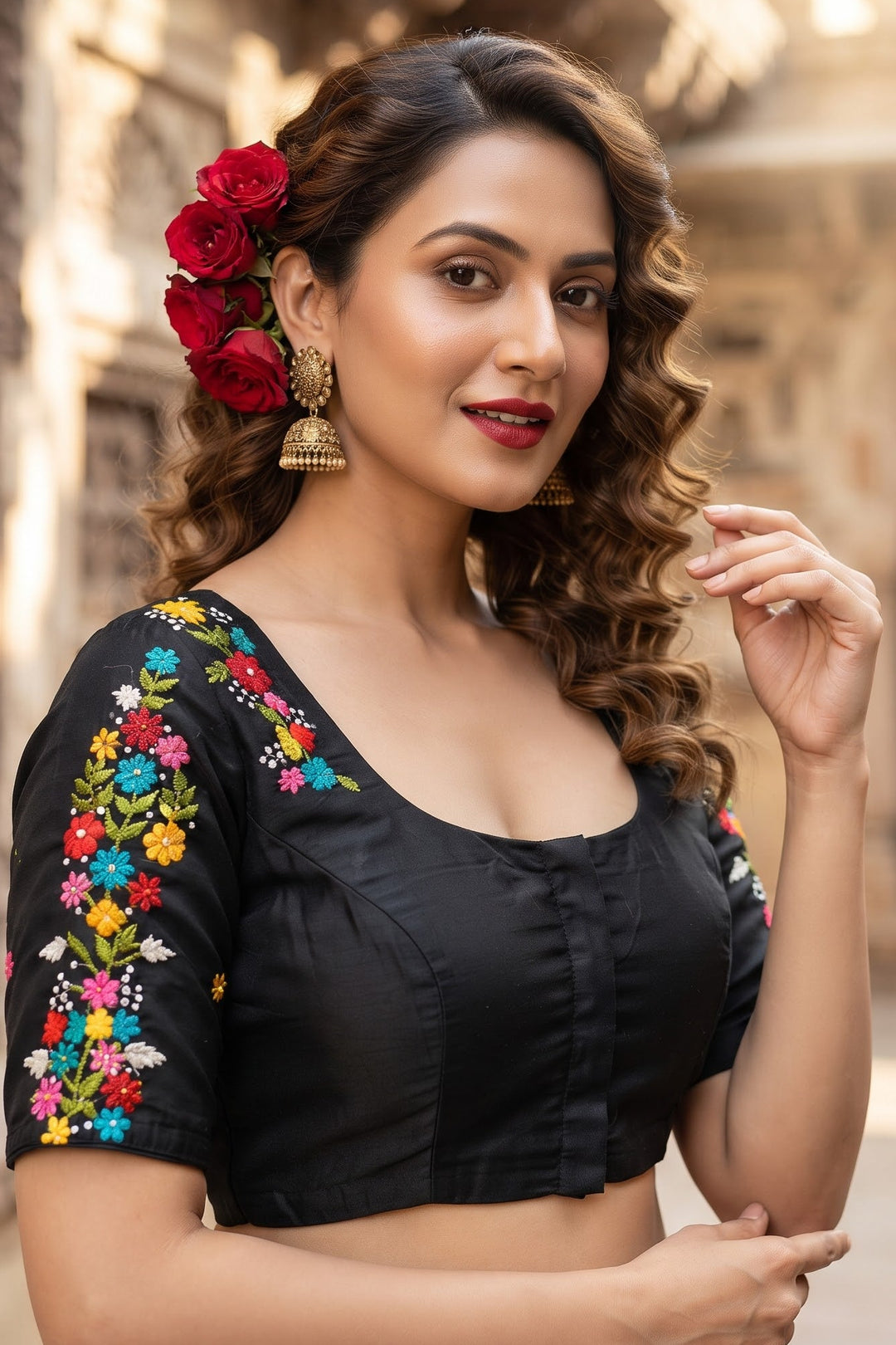 Forever Enchanted – Handstitched Designer Blouse