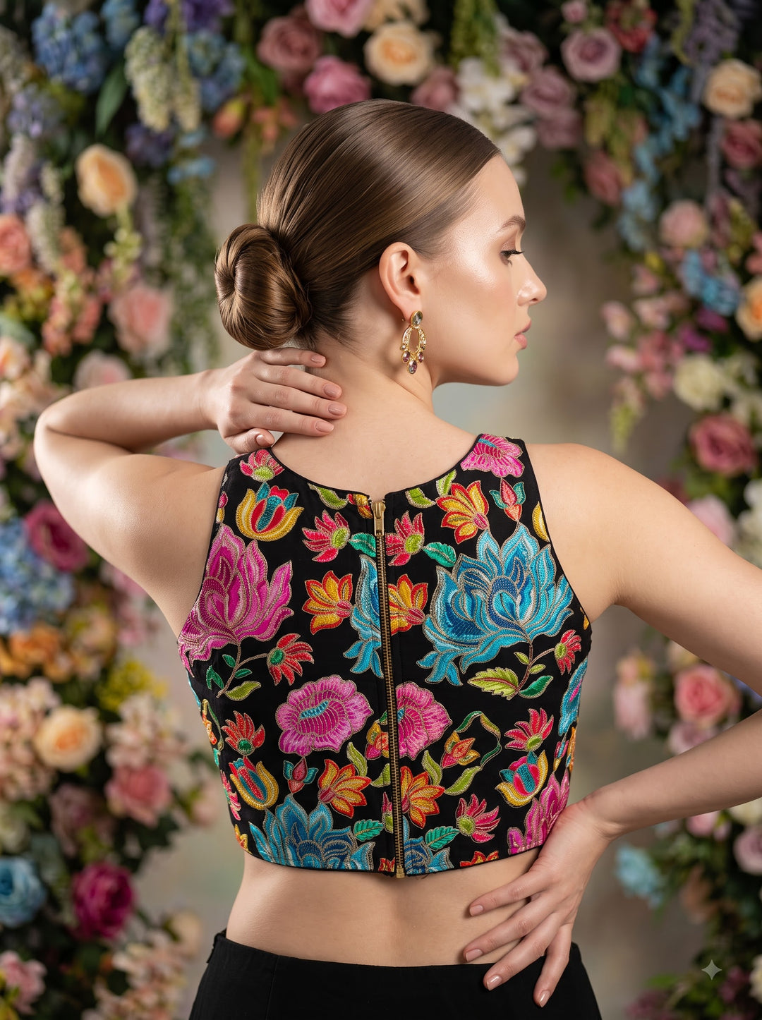 Gardenia Royale Crepe Silk Blouse