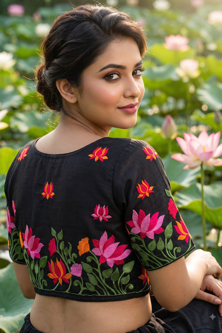 Lost in Lotus  -Designer Blouse