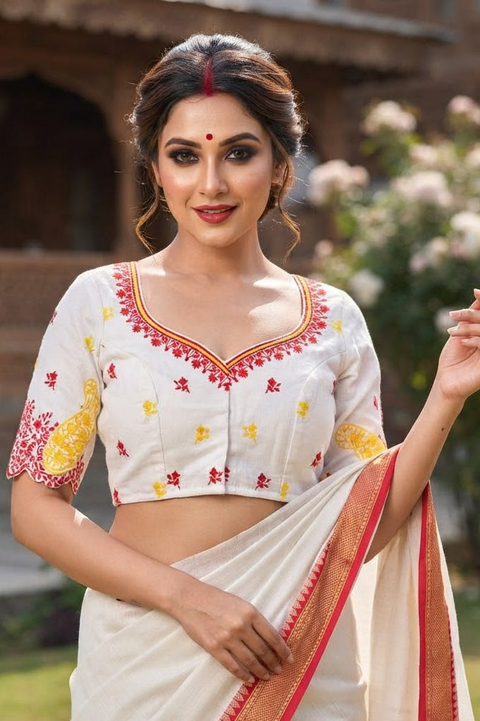 Agnishikha Vichitra Silk Blouse