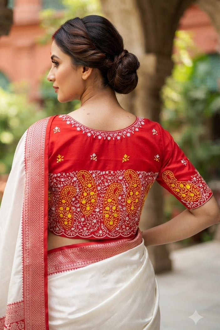 Agnishikha Vichitra Silk Blouse