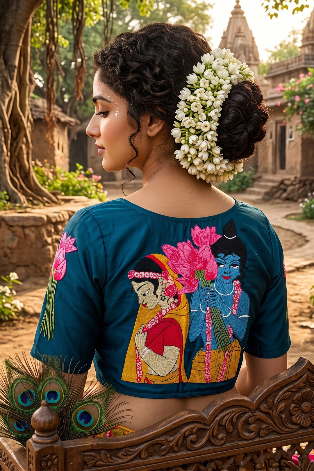 Shyam Sakhi Designer Embroidered Blouse