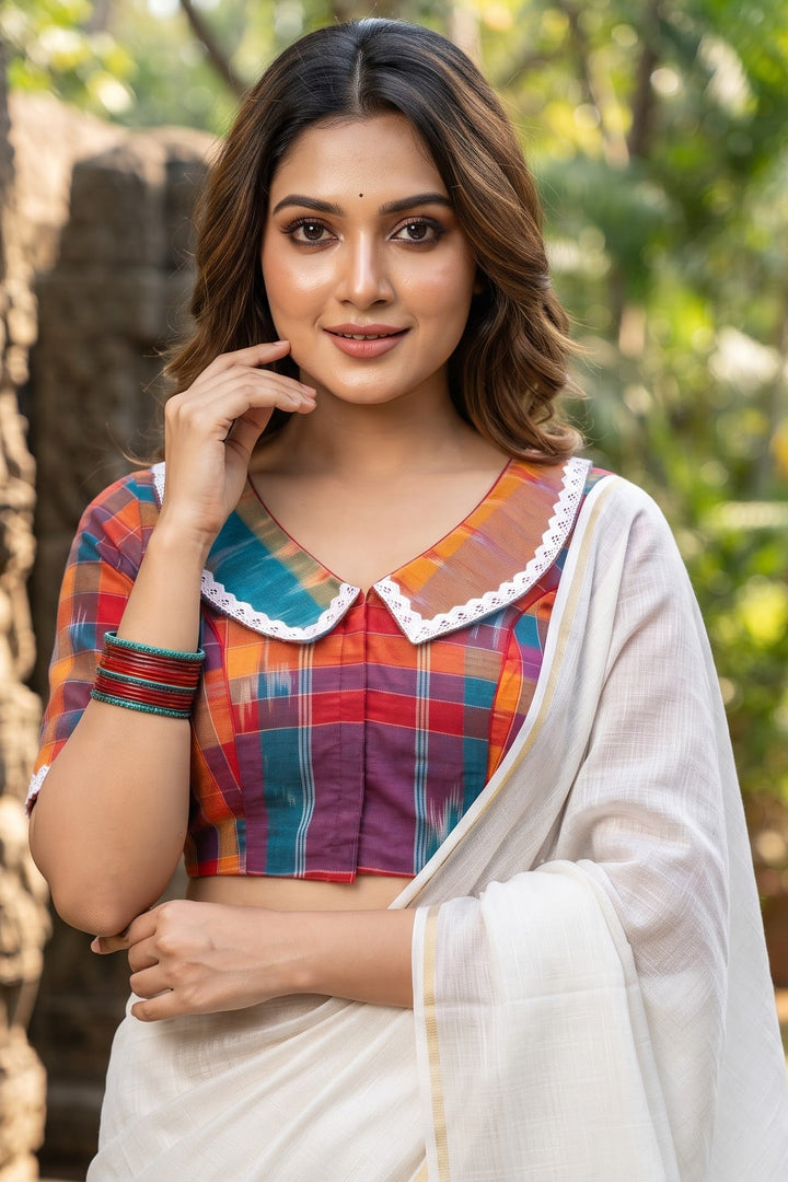 The Art of Detail- Lace Blouse With Baby Collar