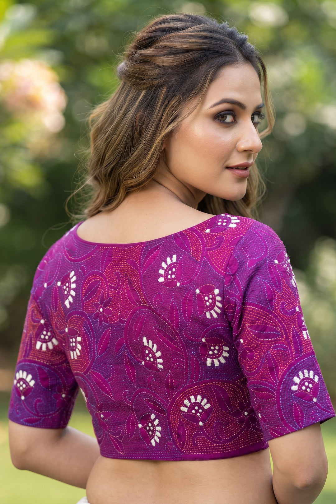 Bloom Theory – Designer Floral Embroidered Blouse
