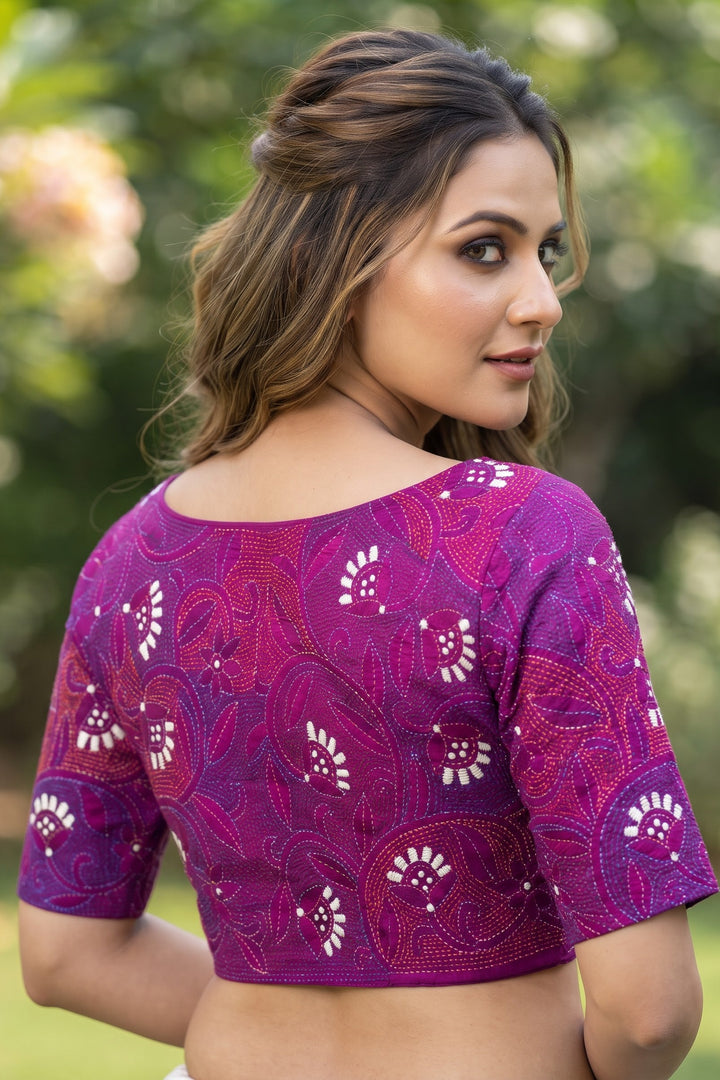 Bloom Theory – Designer Floral Embroidered Blouse
