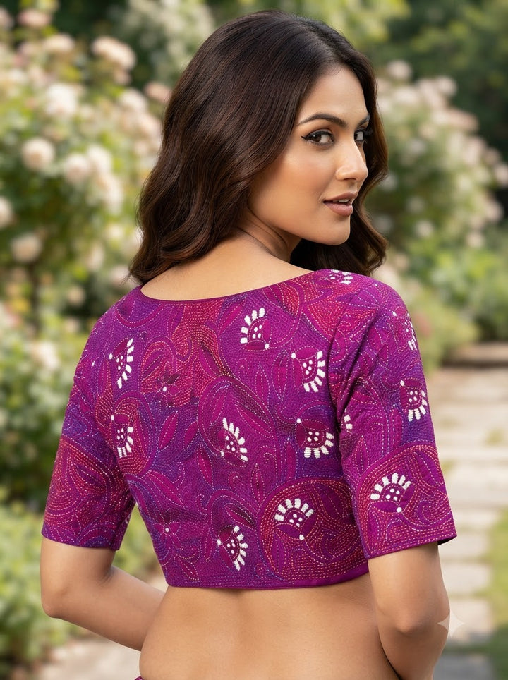 Bloom Theory – Designer Floral Embroidered Blouse