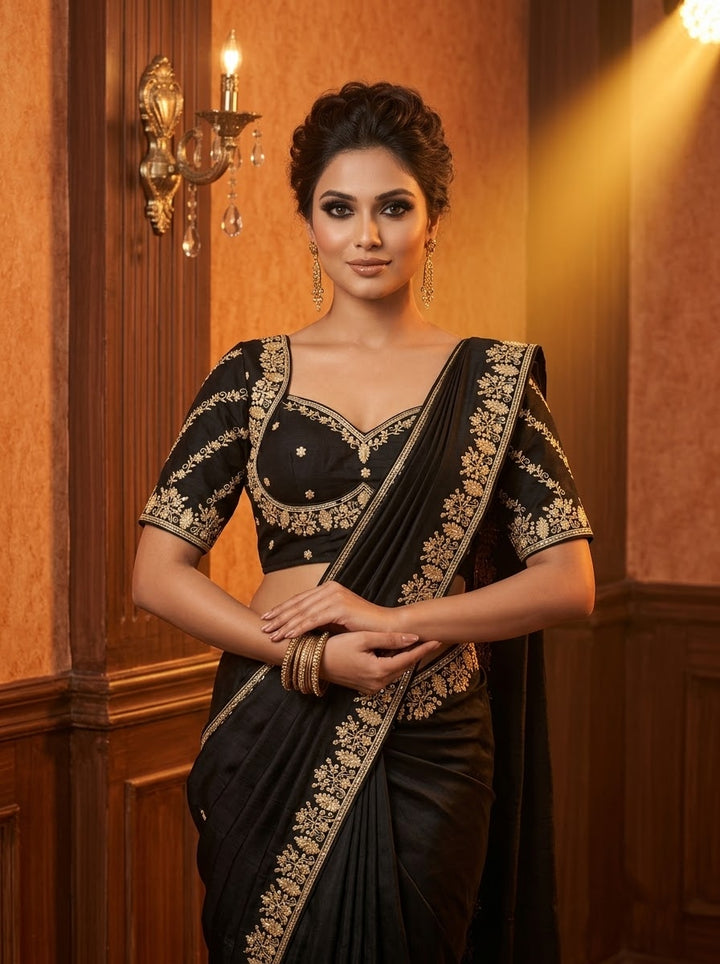 Fashion Fever Vichitra Silk Blouse