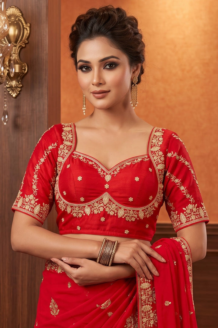 Fashion Fever Vichitra Silk Blouse