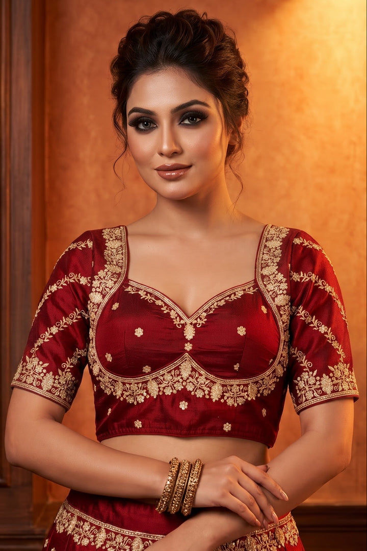 Fashion Fever Vichitra Silk Blouse