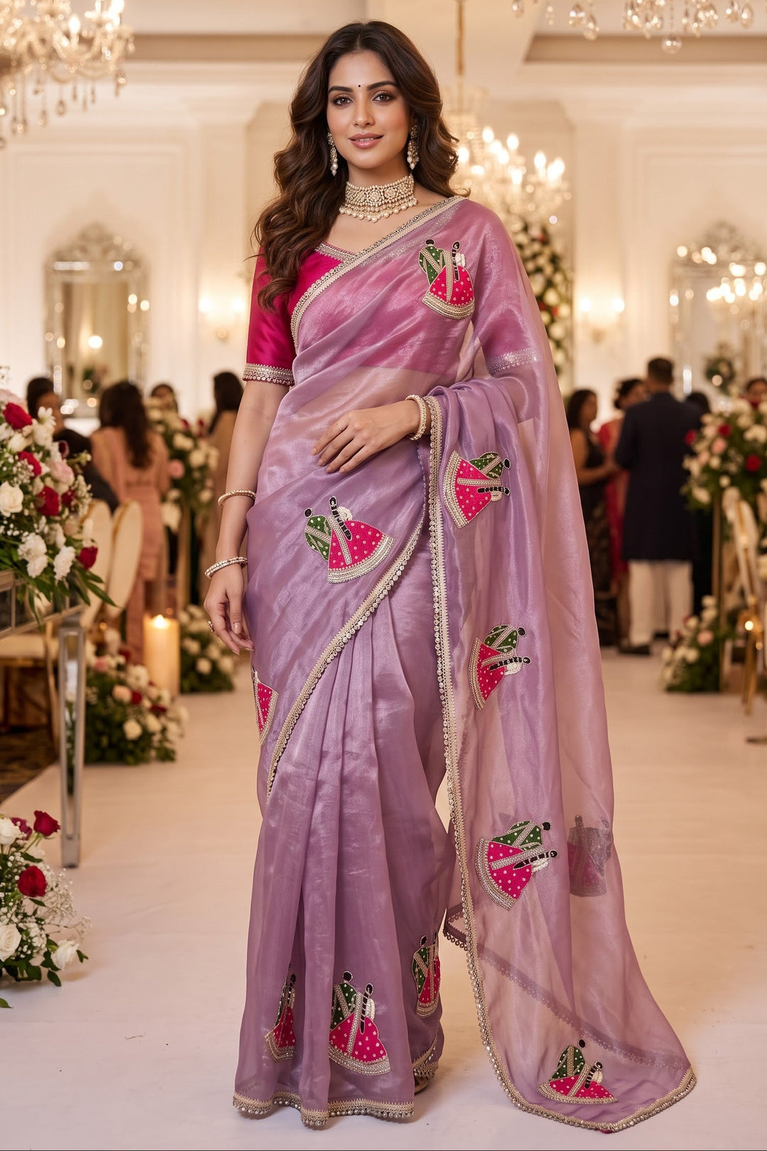 Shaadi Sargam Fancy Silk Saree with Cutdana Work
