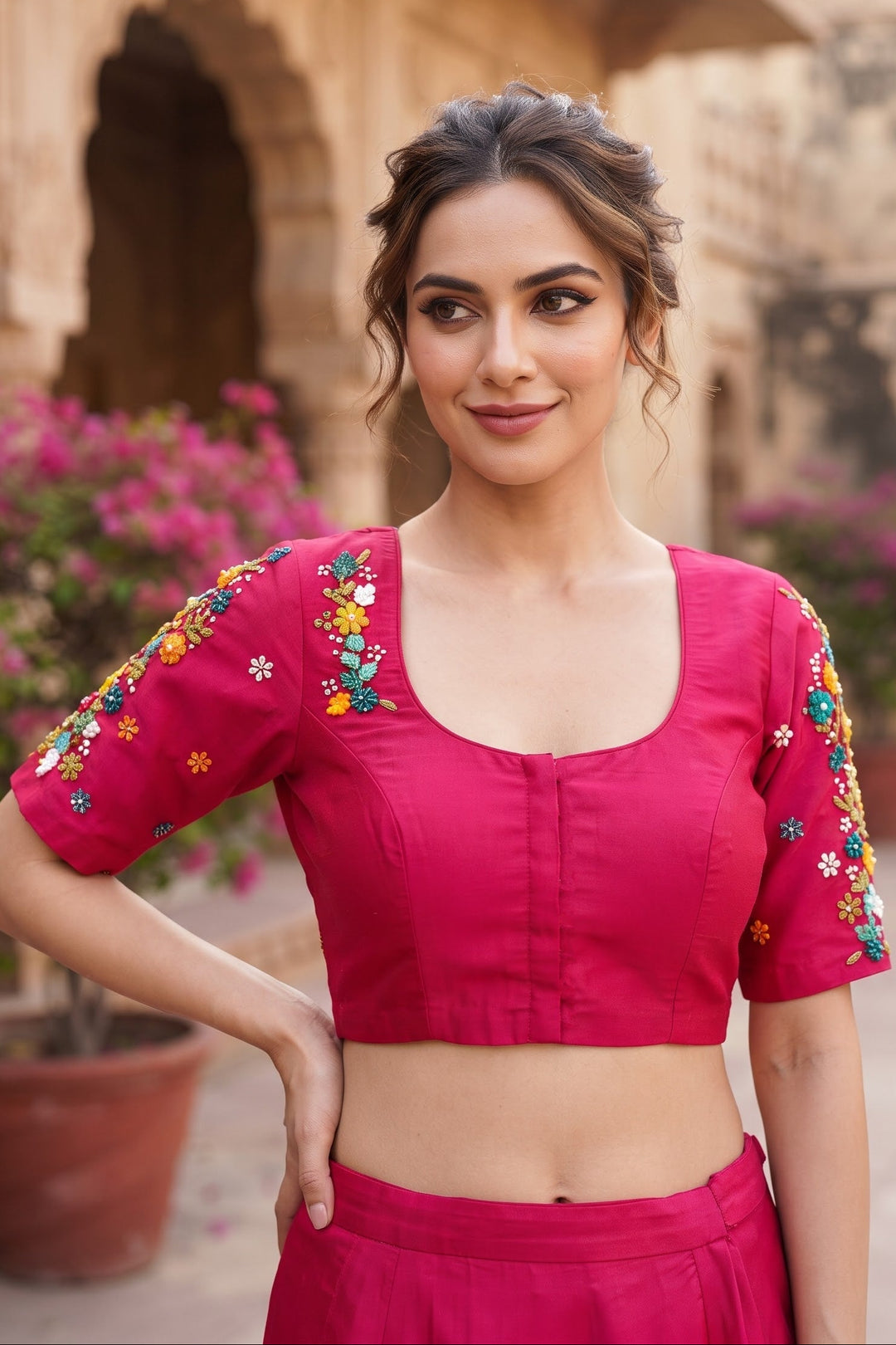 Forever Enchanted – Handstitched Designer Blouse