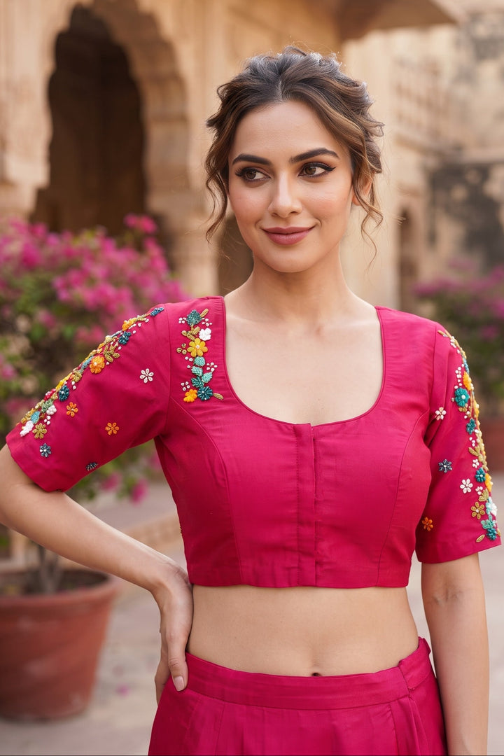 Forever Enchanted – Handstitched Designer Blouse
