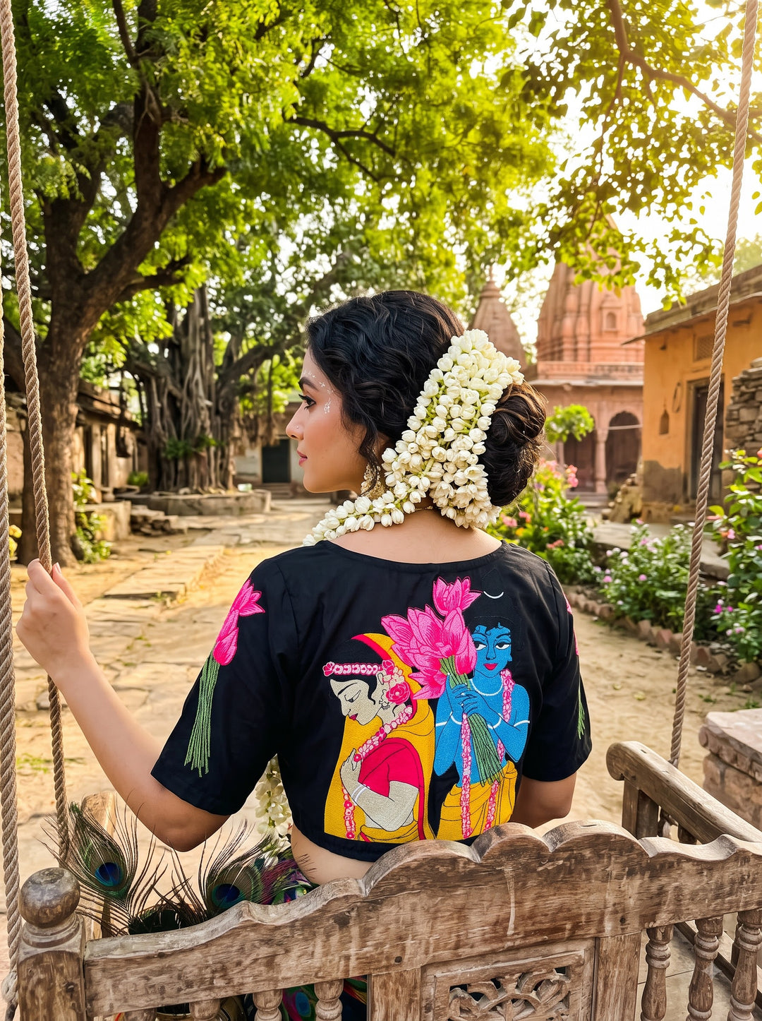 Shyam Sakhi Designer Embroidered Blouse