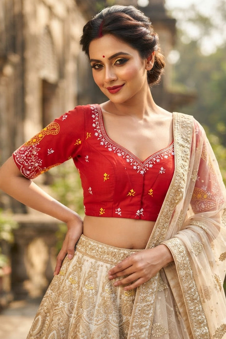 Agnishikha Vichitra Silk Blouse