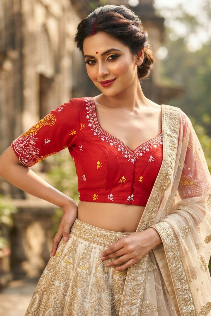 Agnishikha Vichitra Silk Blouse