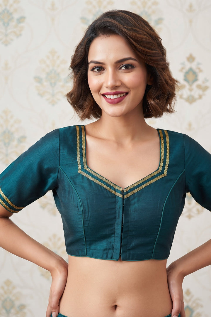 Infinite Glam Vichitra Silk Blouse