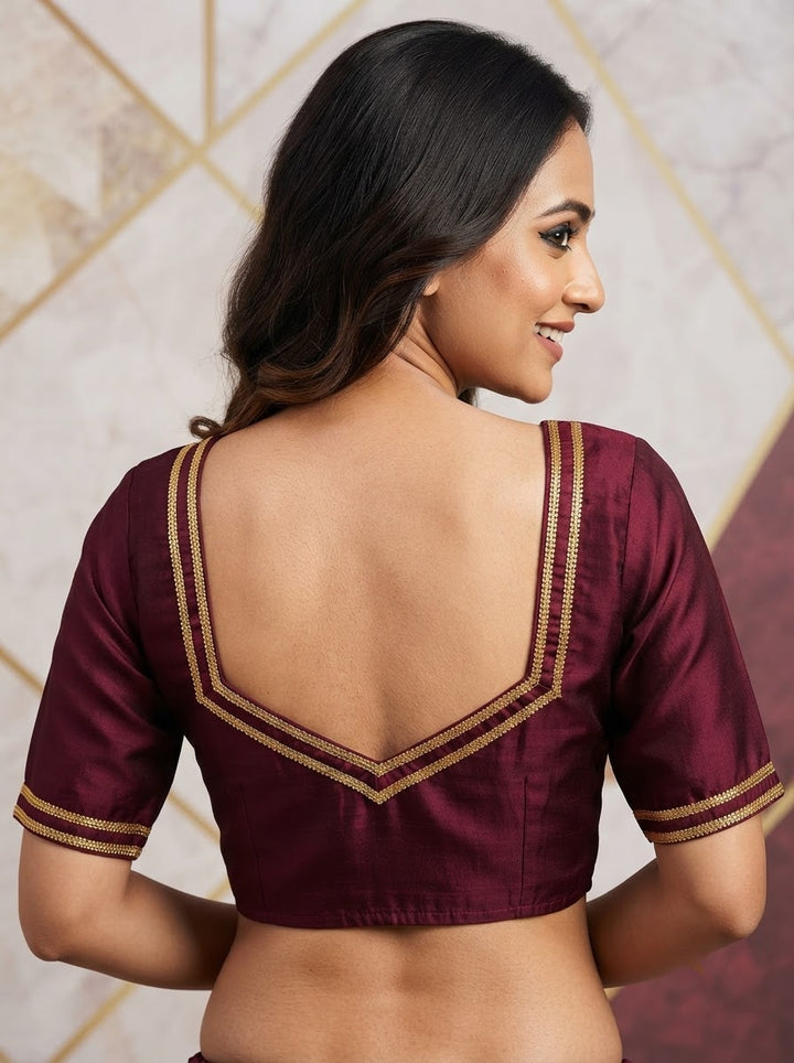 Infinite Glam Vichitra Silk Blouse