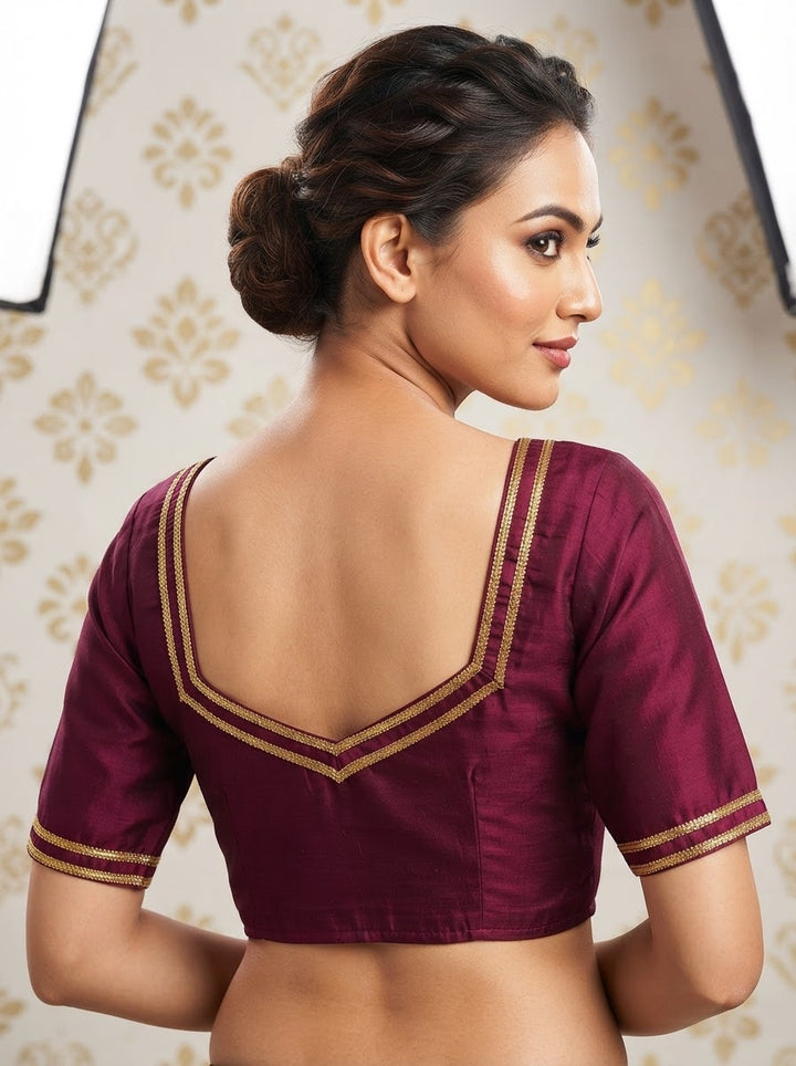 Infinite Glam Vichitra Silk Blouse