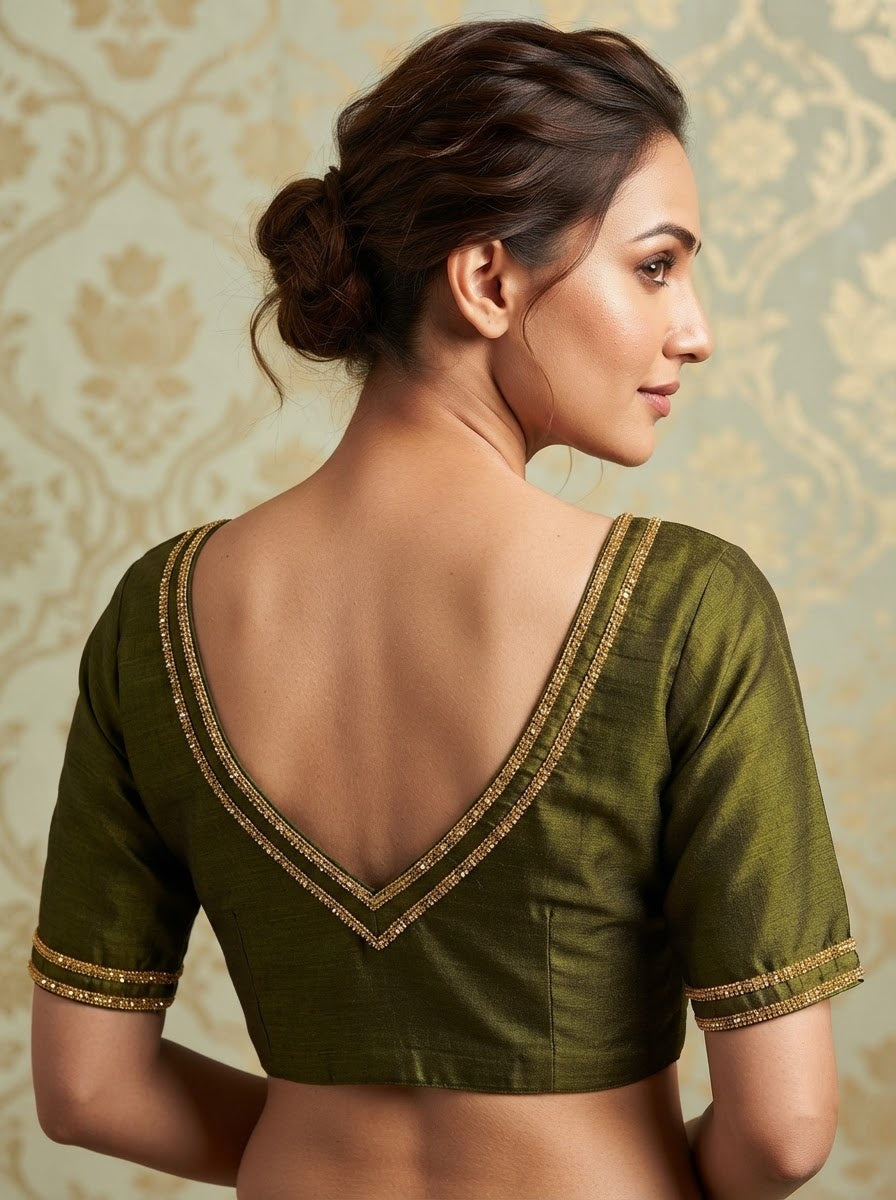 Infinite Glam Vichitra Silk Blouse