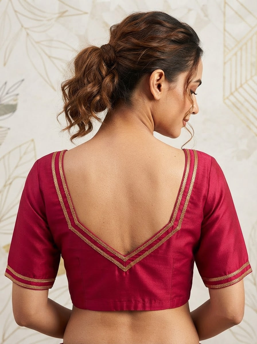 Infinite Glam Vichitra Silk Blouse