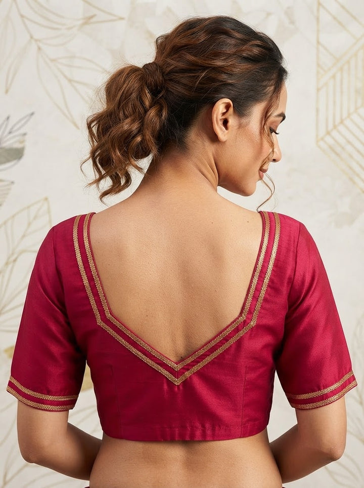 Infinite Glam Vichitra Silk Blouse