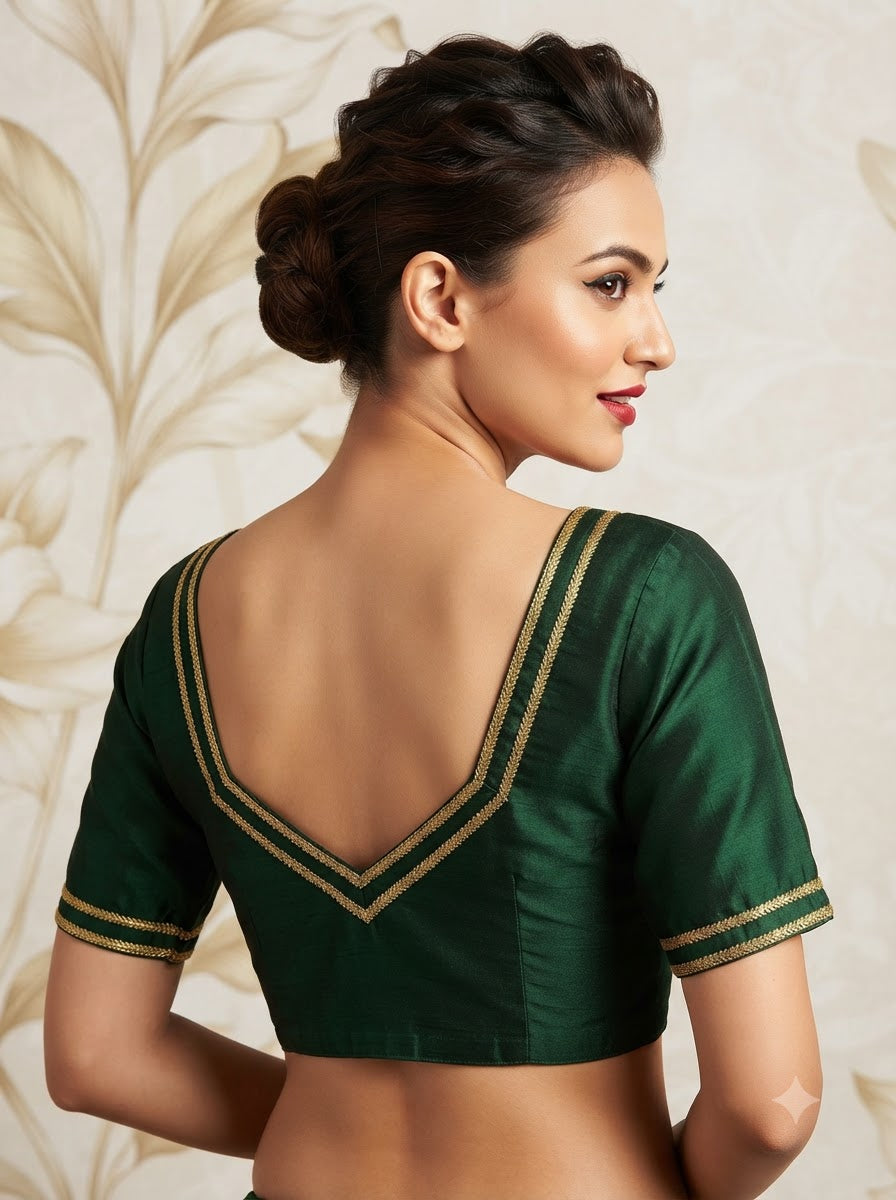 Infinite Glam Vichitra Silk Blouse