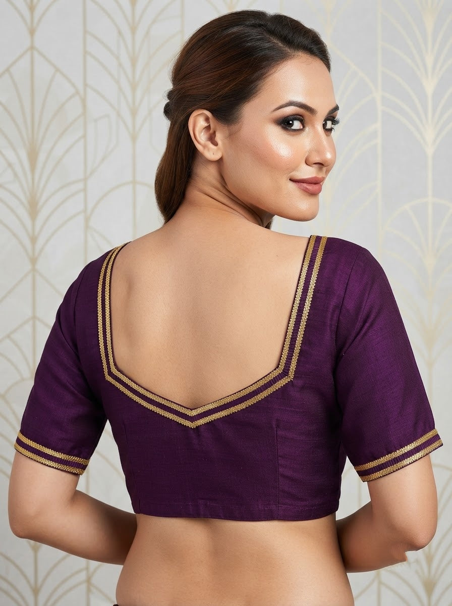 Infinite Glam Vichitra Silk Blouse
