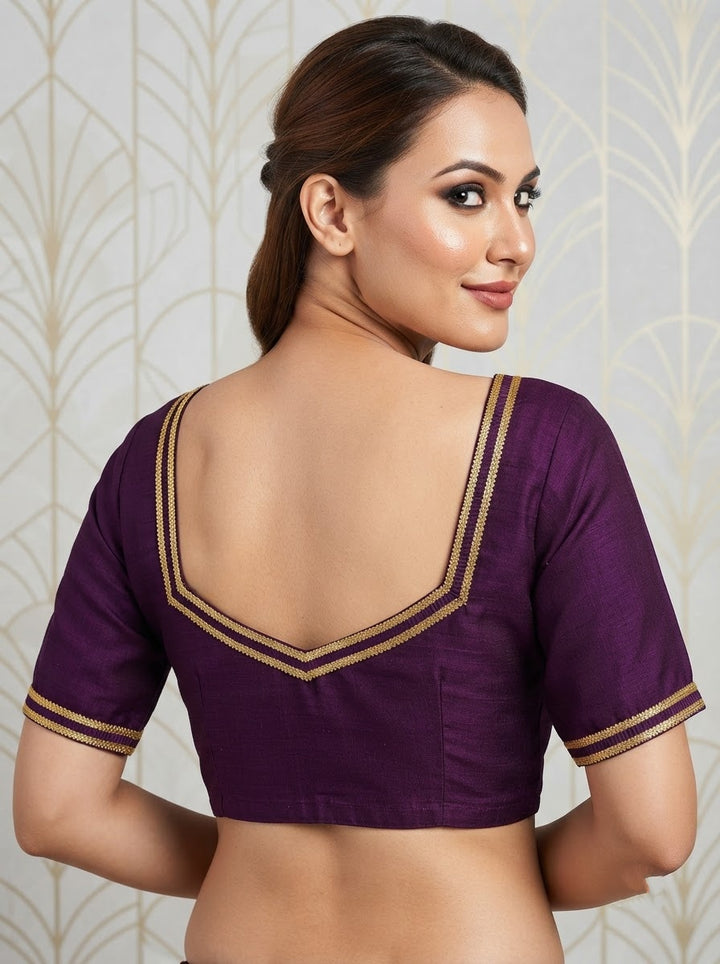 Infinite Glam Vichitra Silk Blouse