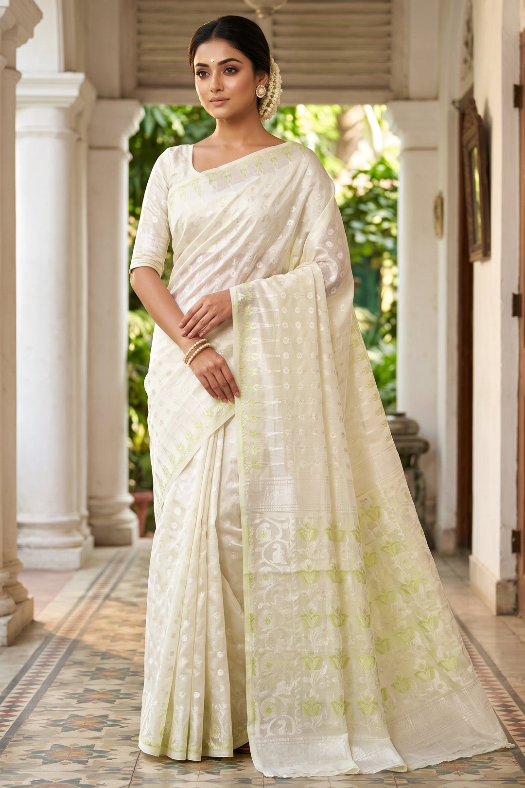 Moner Alo-Bengal Jamdani Saree