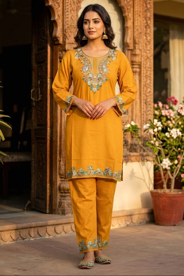 Heaven Like Kashmir - Special Kurti With Pant