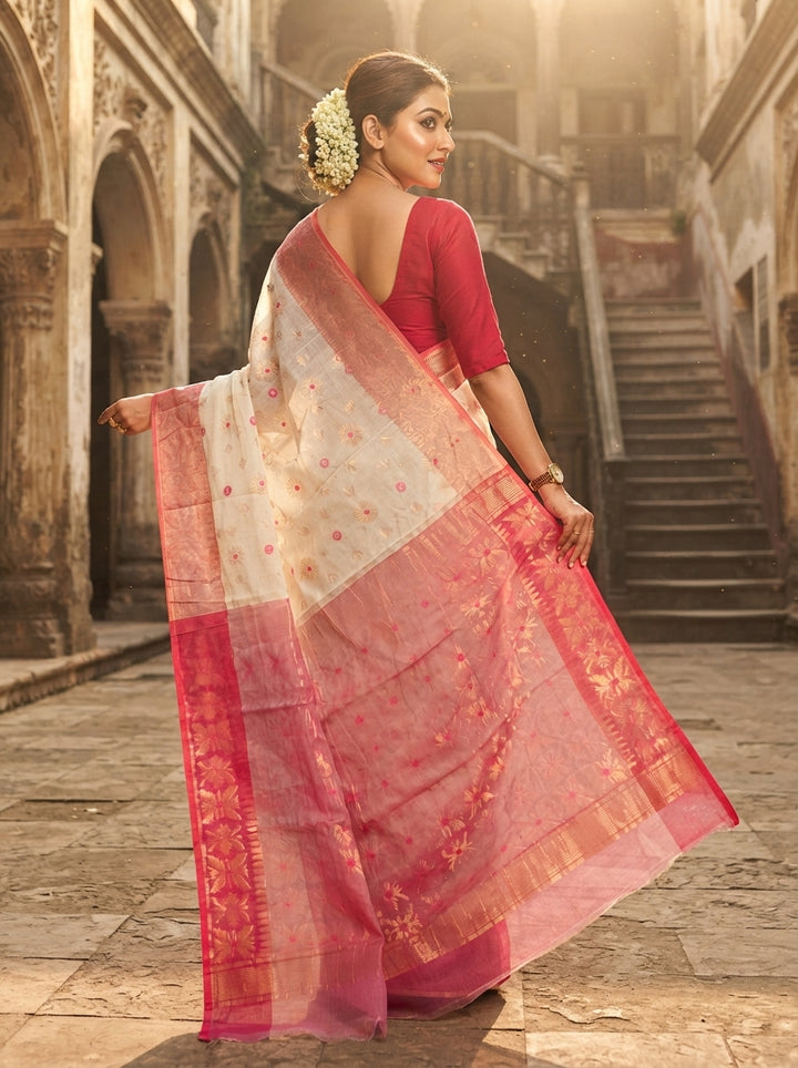 Bibhuti Dhakai Jamdani Saree