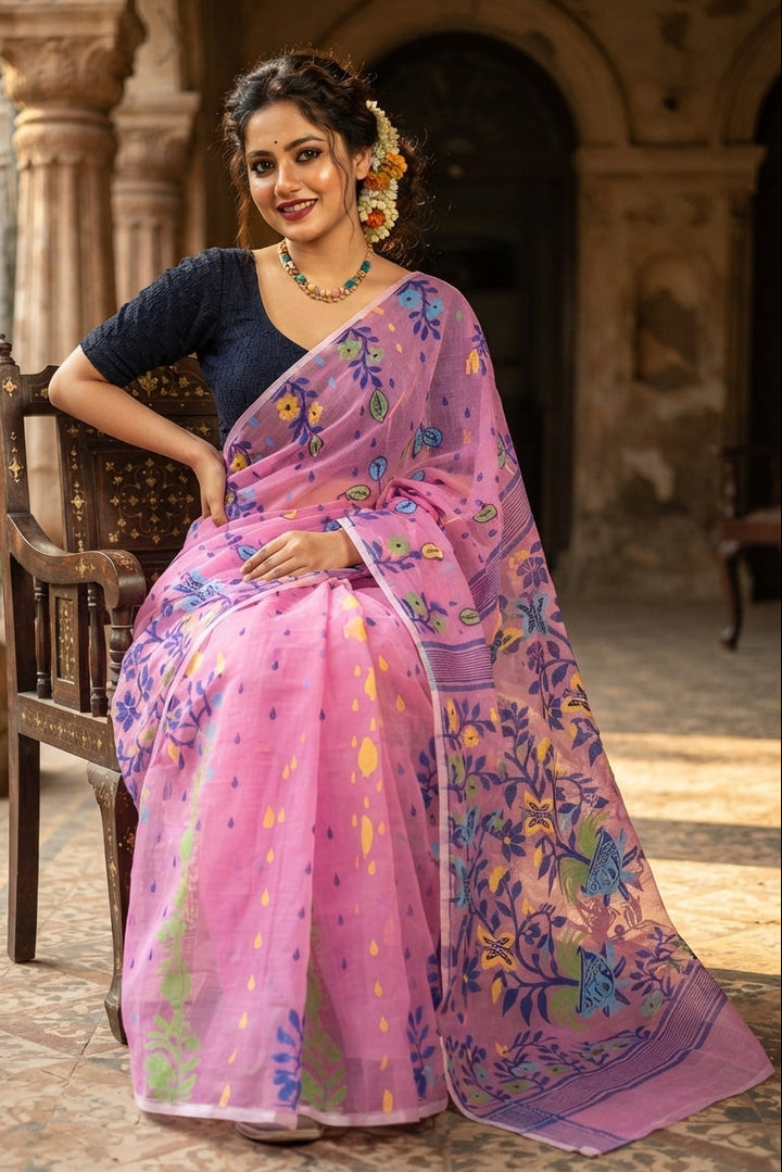 Fuldani Gap Dhakai Jamdani Saree