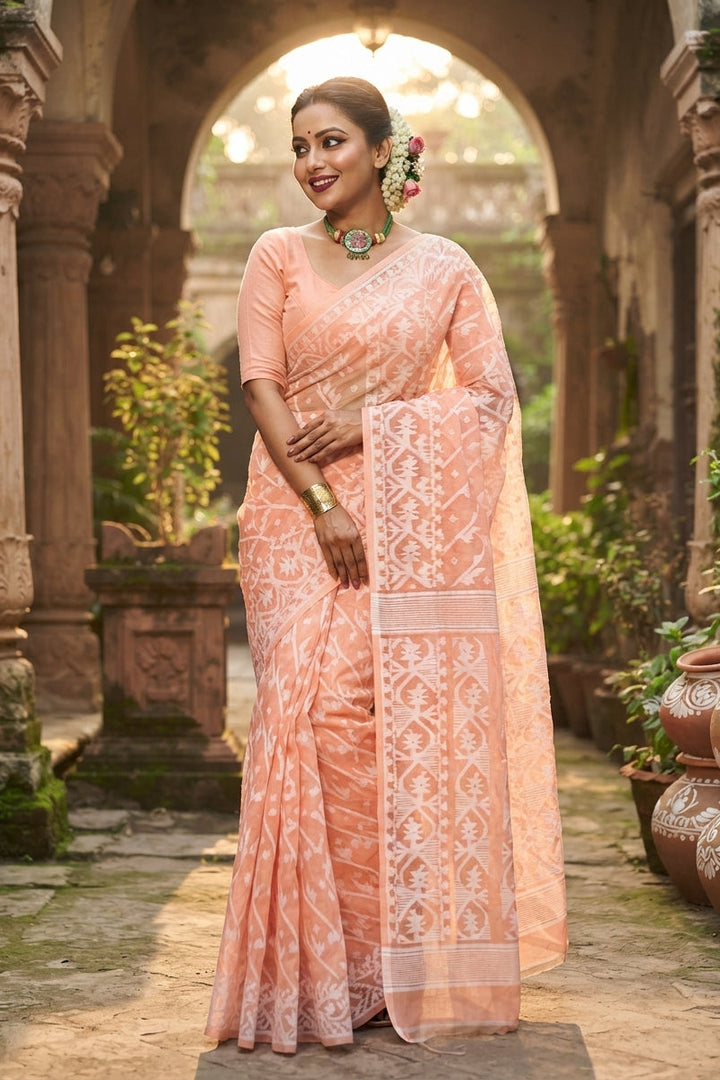 Amaro Porano Jaha Chay Dhakai Jamdani Saree