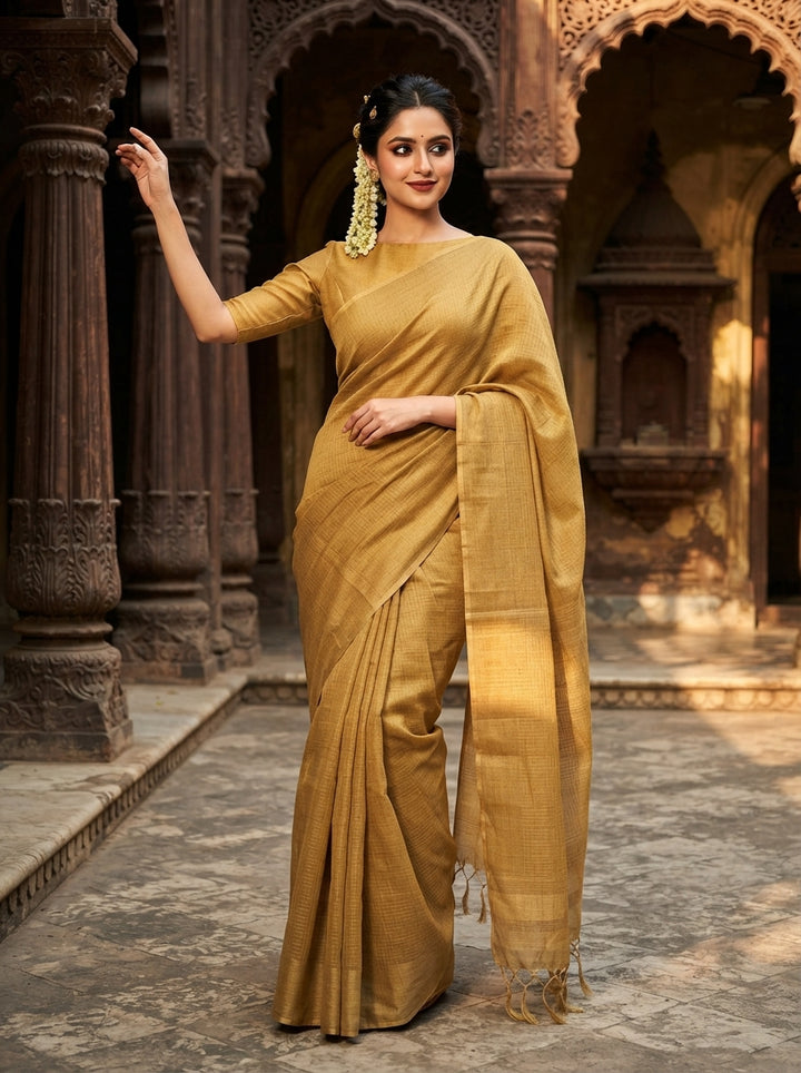 Sonar Sutra Tissue Linen Saree