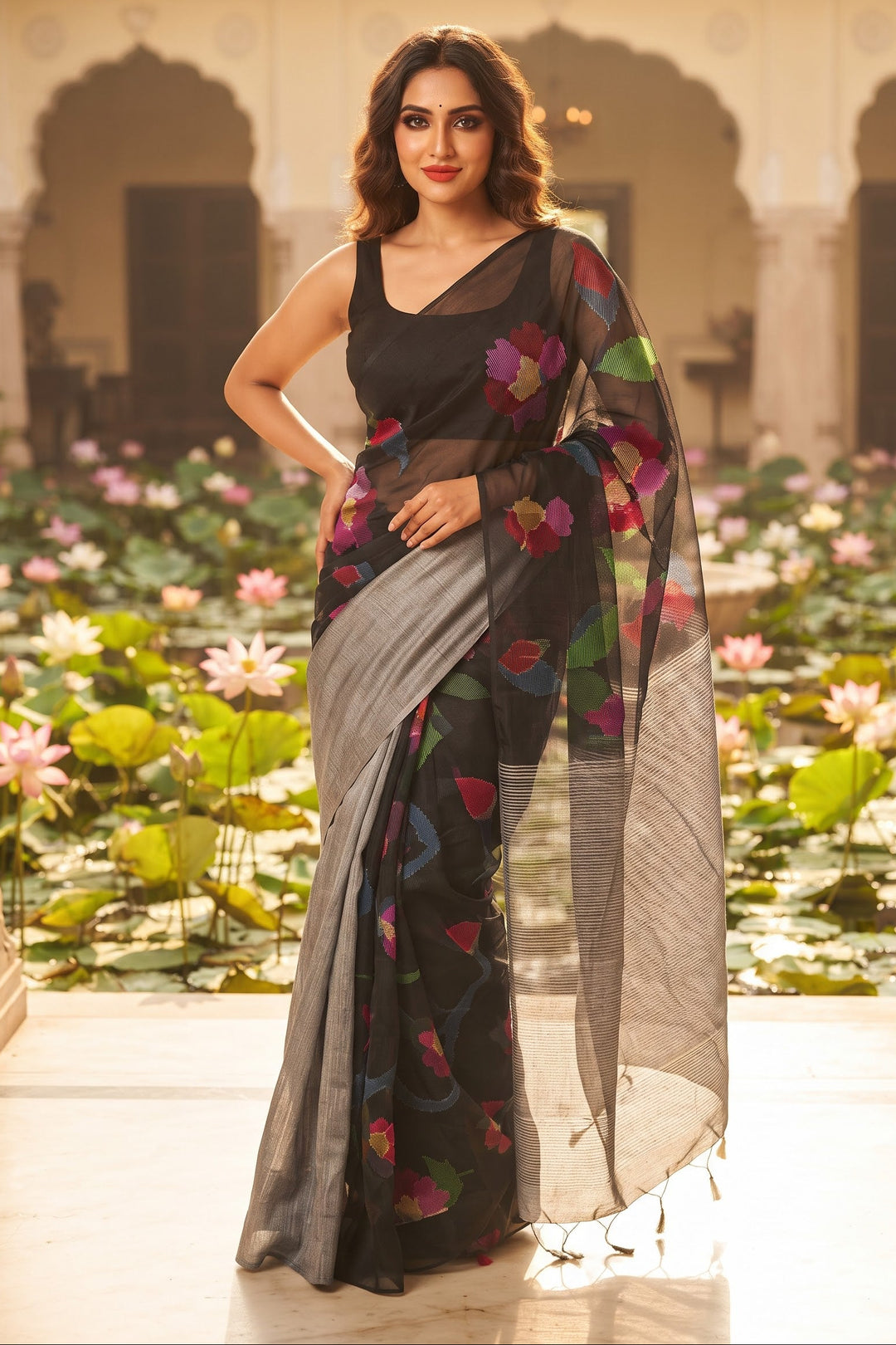 Adore The Grace- Matka Muslin Sare